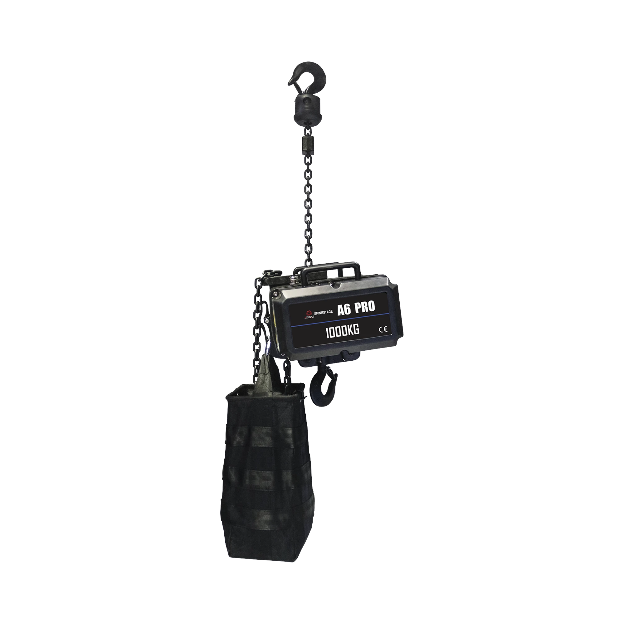 POLIPASTO ELECTRICO 220V | PARA IZAJE DE ESTRUCTURAS  | 1 TONELADA CON 25 METROS DE CADENA | INCLUYE CASE DE VUELO
