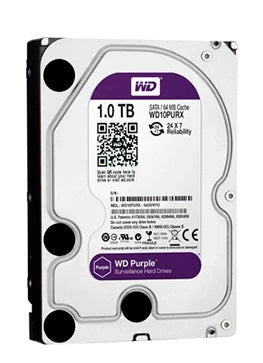 DISCO DURO DD 1TB SATA WD PURPLE WD10PURX/Z OPTIMIZADO PARA VIDEOVIGILANCIA WD10PURZ COMPATIBLE CON DVRS Y NVRS DE CUALQUIER MARCA-Videovigilancia-WESTERN DIGITAL (WD)-Bsai Seguridad & Controles
