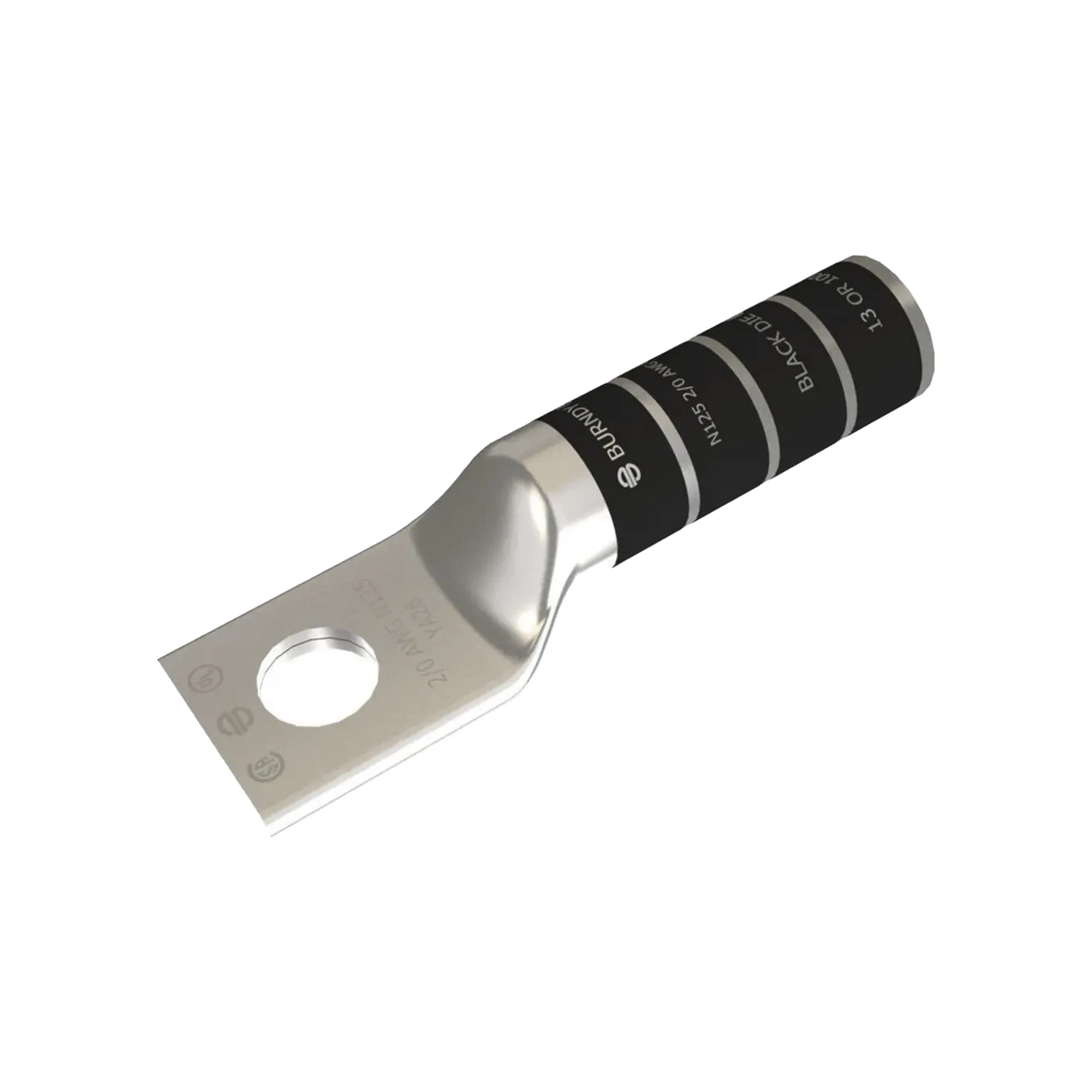 ZAPATA TERMINAL DE COMPRESIÓN PARA TORNILLO DE 3/8" Y CALIBRE 2/0 AWG.-Calidad de la Energía-HUBBELL BURNDY-Bsai Seguridad & Controles