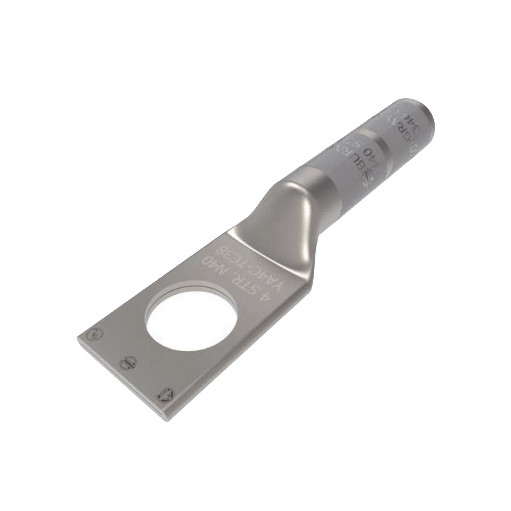 ZAPATA TERMINAL DE COMPRESIÓN BURNDY PARA TORNILLO DE 1/4" Y CALIBRE 4 AWG.-HUBBELL BURNDY-Bsai Seguridad & Controles