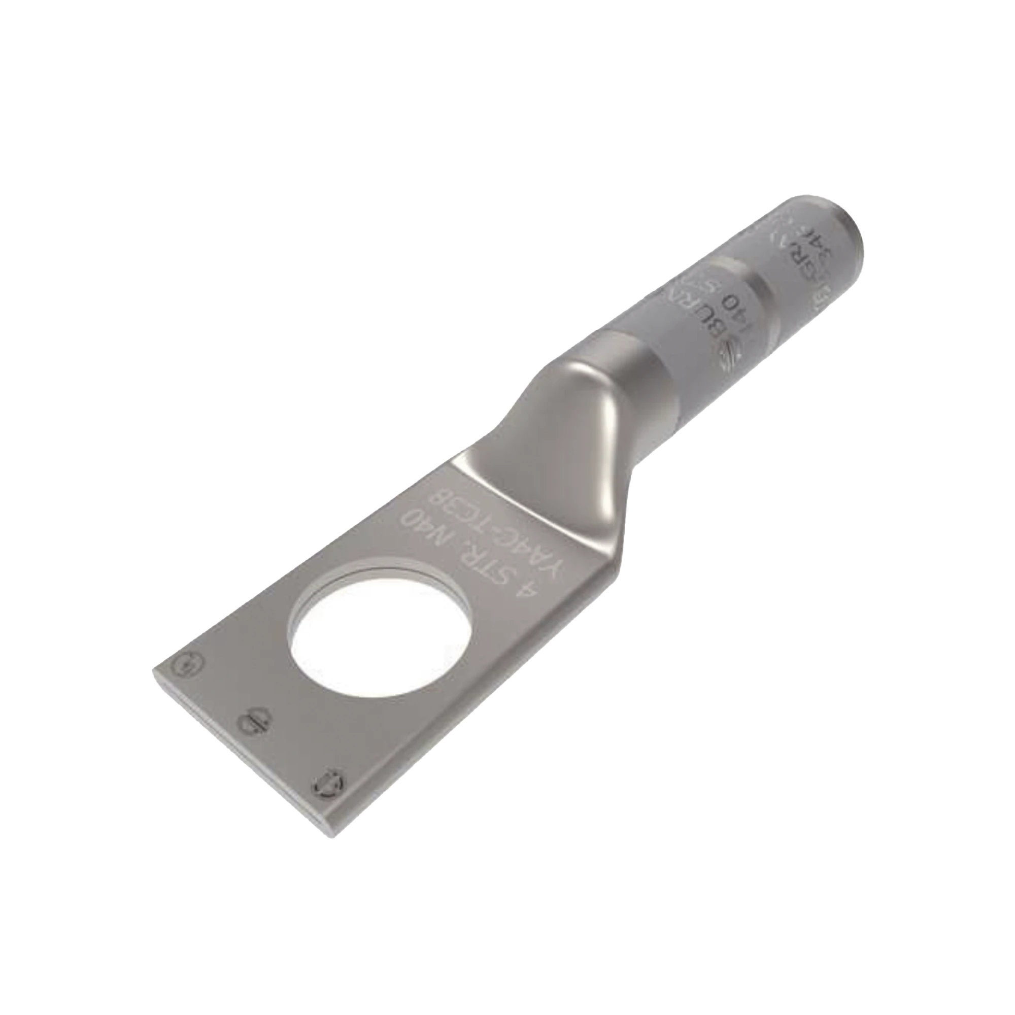 ZAPATA TERMINAL DE COMPRESIÓN BURNDY PARA TORNILLO DE 1/4" Y CALIBRE 4 AWG.-HUBBELL BURNDY-Bsai Seguridad & Controles