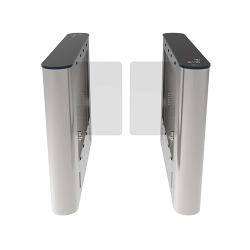 ZKTECO SBTL5000 - BARRERA ABATIBLE UN CARRIL BIDIRECCIONAL / SIN ACCESORIOS / ACERO INOXIDABLE / ALETAS DE ACRÍLICO / ALTO FLUJO / COMPATIBLE CON BIOMÉTRICOS DE ROSTRO, PALMA, PANEL INBIO CON LECTORES ESCLAVOS DE HUELLA/TARJETA Y CÓDIGO QR / #ZKPEATONAL-Swing Barriers-ZKTECO-Bsai Seguridad & Controles