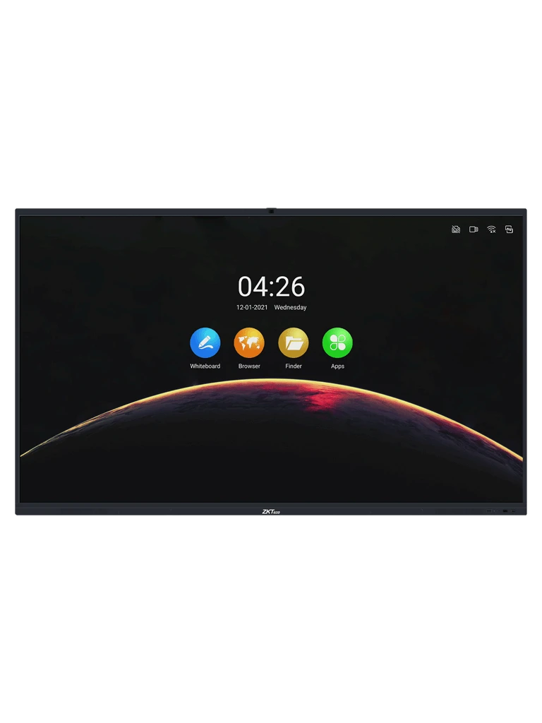 ZKTECO IWB86B - PANTALLA DIGITAL INTERACTIVA / 86 PULGADAS / 4K UHD / ANDROID / BISEL DELGADO / CÁMARA INTEGRADA 13 MEGAPÍXELES / MATRIZ DE 6 MICRÓFONOS / 20 PUNTOS MULTI-TOUCH / PROYECCIÓN INALÁMBRICA MEDIANTE WIFI / #ESM2024-Digital Signage-ZKTECO-Bsai Seguridad & Controles