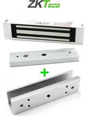 ZKTECO LMB120SU - Paquete de contrachapa magnética de 120 Kg incluye soporte de fijación en U para instalación en puertas de vidrio o cristal templado-Magnética-ZKTECO-Bsai Seguridad & Controles