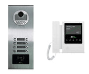 ZKTECO VE08A01PAQ4P - PAQUETE DE VIDEOPORTERO PARA 8 DEPARTAMENTOS VE08A01 CON 1 MONITOR VDPIB4 DE 4.3 PULGADAS-Frentes de Calle-ZKTECO-Bsai Seguridad & Controles