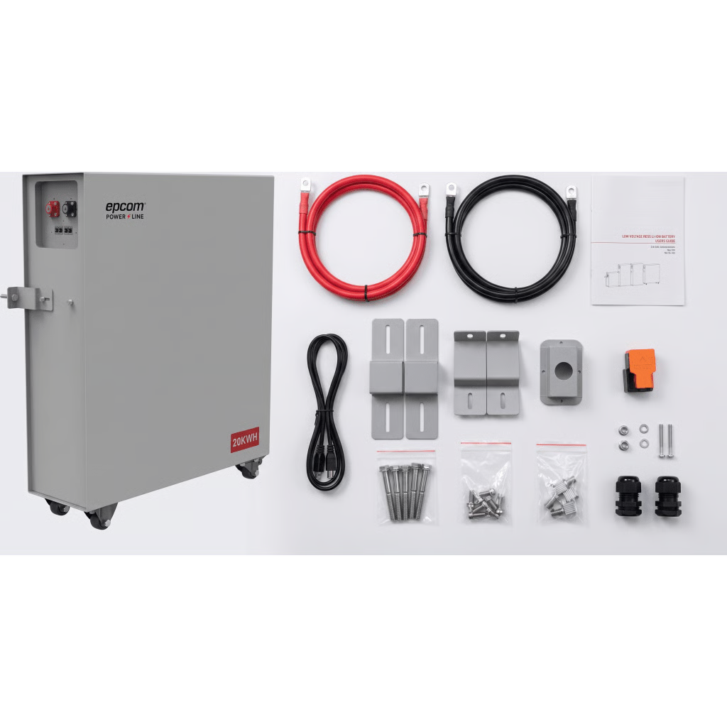 BATERÍA DE LITIO HIERRO FOSFATO (LIFEPO4) DE 20 KWH, 51.2 VCC, 392 AH, OUTDOOR, INSTALACIÓN EN PISO