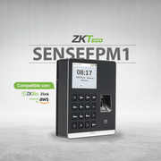 TERMINAL DE ASISTENCIA SENSEFP M1 / AUTENTICACIÓN POR HUELLA DIGITAL / PANTALLA TFT 2.8" COLOR LCD / WI-FI IEEE802.11B/G/N / CONECTIVIDAD ZKBIO ZLINK / CAPACIDAD DE 500 USUARIOS / ACTUALIZACIÓN DE FIRMWARE EN LÍNEA