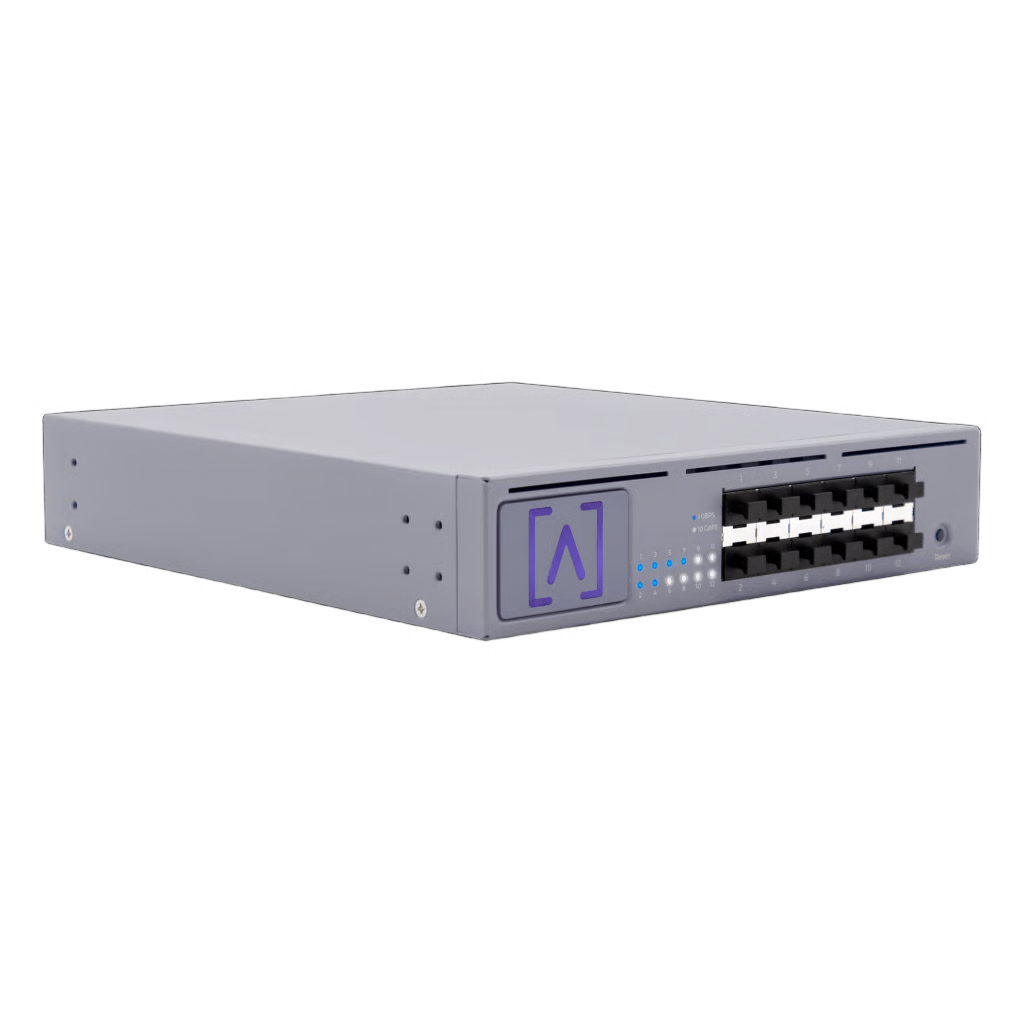 SWITCH DE DISTRIBUCIÓN 12 PUERTOS SFP+ / 240 GBPS CAPACIDAD DE SWITCHING / 120 GBPS THROUGHPUT NO-BLOQUEANTE / GESTIÓN CLOUD / BLUETOOTH / RACKMOUNT Y WALLMOUNT / VLAN STACKING / RATE LIMITING