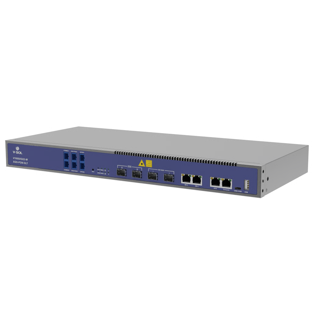 OLT DUAL DE 2 PUERTOS XGSPON/GPON CON WDM INTEGRADO/ 4 PUERTOS UPLINK (2 PUERTO GIGABIT RJ45 + 2 PUERTOS SFP/SFP+) / HASTA 512 ONUS