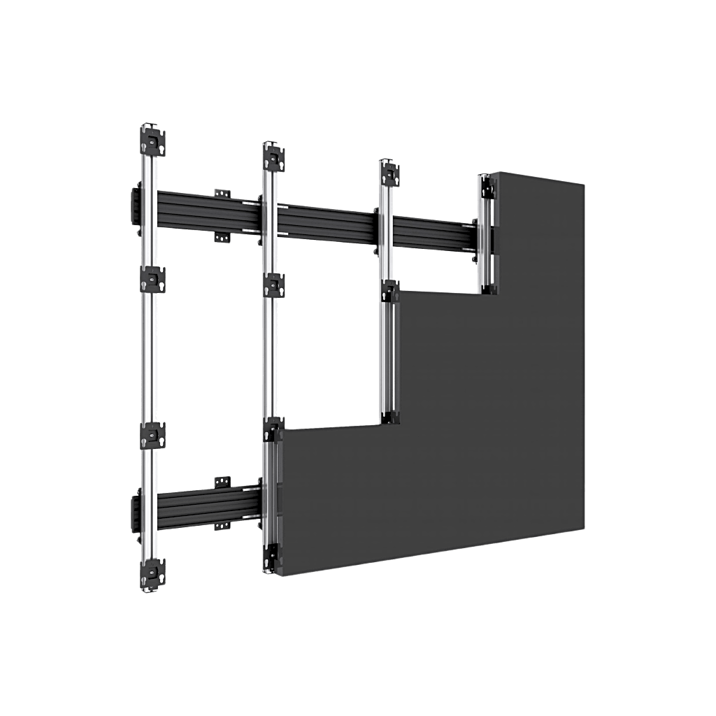 ACCESORIO_ RIEL DE ALUMINIO CON LONGITUD DE 2380MM| COMPATIBLE CON ESTRUCTURA PARA VIDEOWALL | DISEÑO MODULAR | INCLUYE TAPAS DE RIEL-Monitores Pantallas y Mobiliario-EPCOM INDUSTRIAL-Bsai Seguridad & Controles