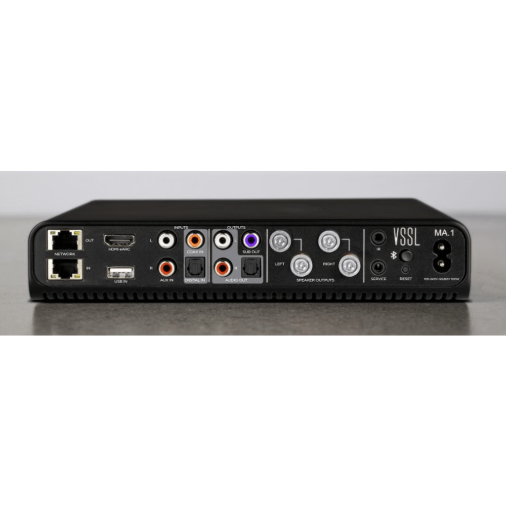 AMPLIFICADOR DE AUDIO STREAMING | 1 ZONA 2 CANALES | CLASE D 125W @ 8Ω | NATIVE STREAMING™ | AIRPLAY 2 | GOOGLE CAST | BLUETOOTH 5.3 | HDMI EARC | MULTIROOM AUDIO | BLAST™ LED