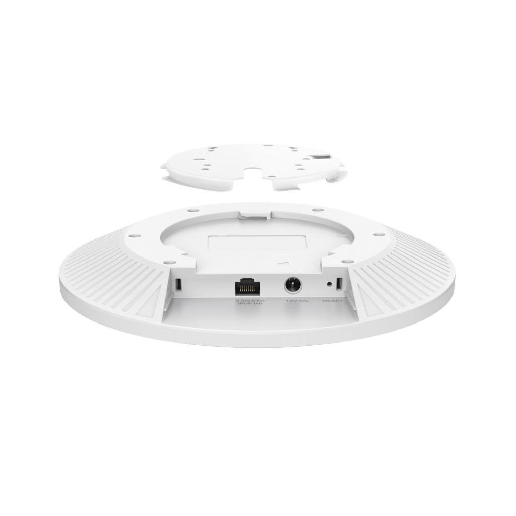 PUNTO DE ACCESO OMADA / WI-FI 7 BE9300 MU-MIMO 2X2 / 1 PUERTO 2.5 GBPS / MESH OMADA / OPERACIONES MULTIENCALE (MLO) / CONFIGURACIÓN POR CONTROLADOR O STAND-ALONE / PARA MONTAJE EN TECHO/PARED / ALIMENTACIÓN POE+