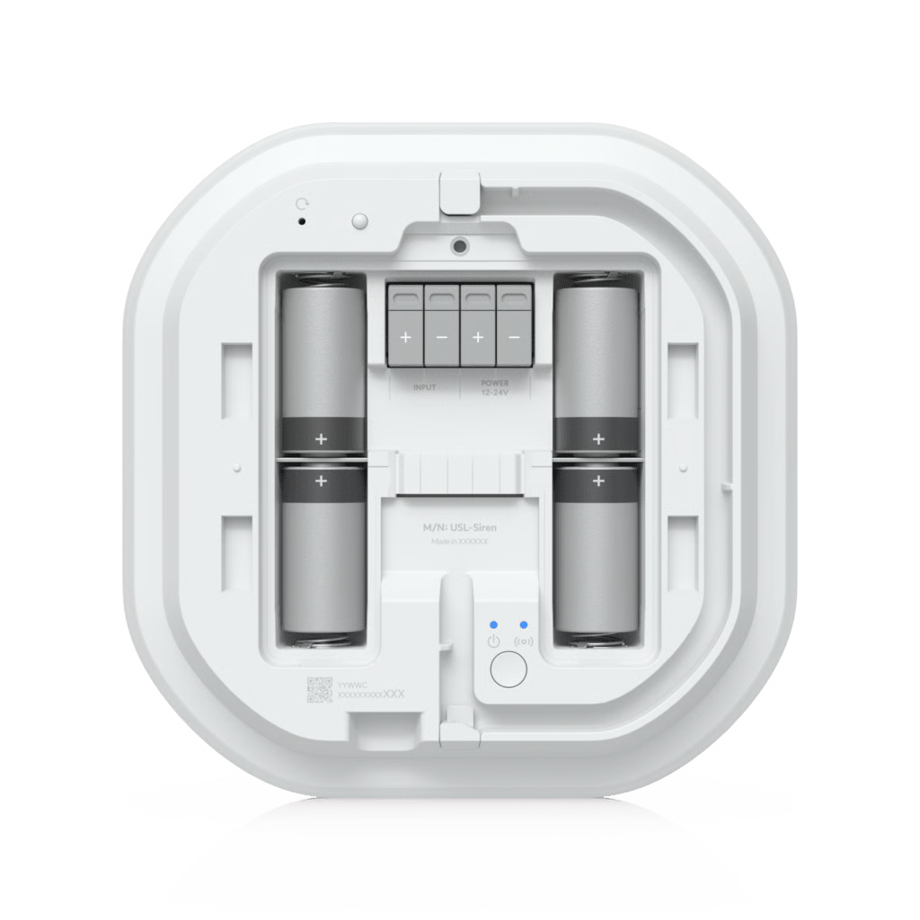 SIRENA SUPERLINK PARA EXTERIOR CON ALARMA DE 110 DB E ILUMINACIÓN LED DE EMERGENCIA, ALIMENTACIÓN POR BATERÍA O ENTRADA DC