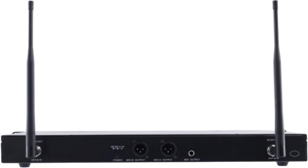 RECEPTOR INALÁMBRICO DUAL CANAL DIGITAL U-BAND | 4 BANDAS DE FRECUENCIA (470-830 MHZ) | TRANSMISIÓN DIGITAL PI/4-DQPSK | PANTALLA TFT-LCD 2.2" | ANTI-INTERFERENCIA CON ID CODE PILOT | SALIDAS BALANCEADAS Y DESBALANCEADAS | ECUALIZACION
