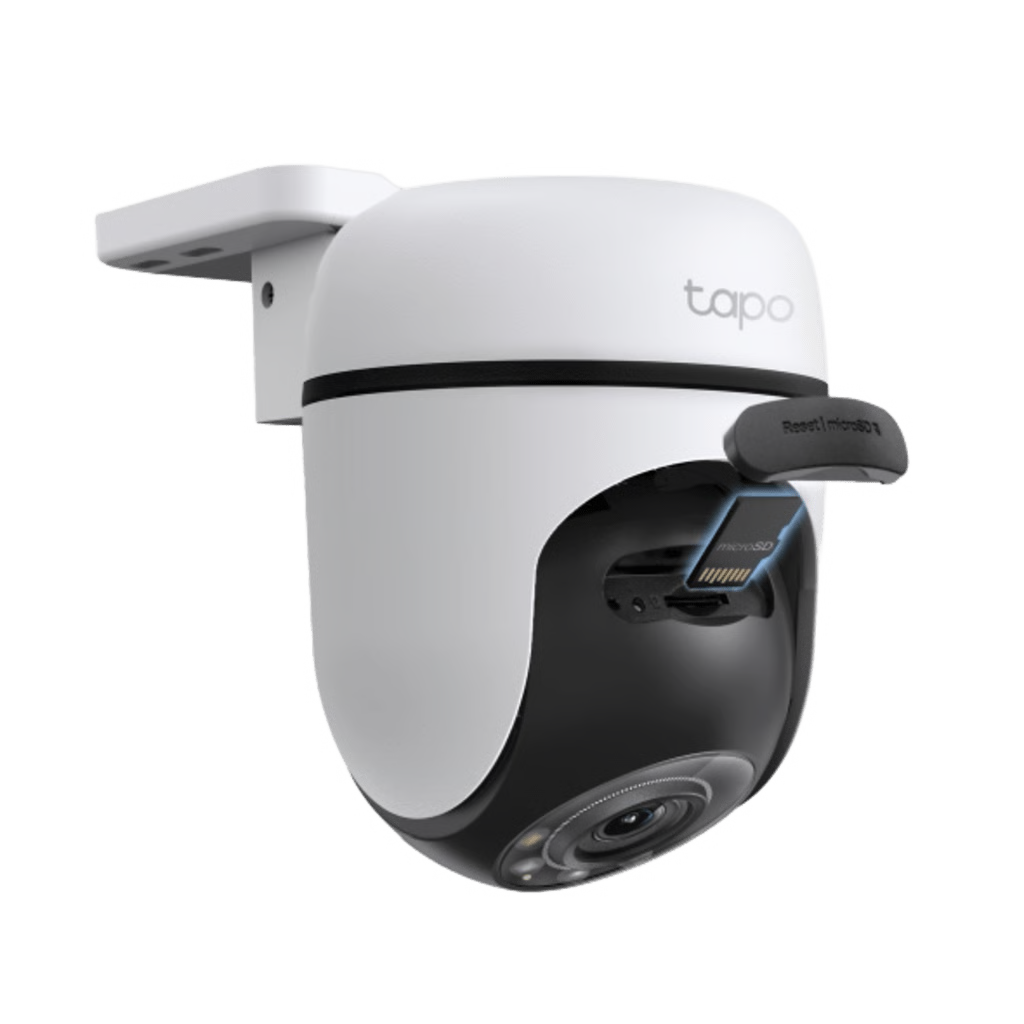 CÁMARA DE SEGURIDAD PTZ EXTERIOR WI-FI / 2K 3 MEGAPIXEL (2304×1296) / 360° PANORÁMICA HORIZONTAL + 130° VERTICAL / SEGUIMIENTO INTELIGENTE DE MOVIMIENTO / VISIÓN NOCTURNA A COLOR / IP65 / COMPATIBLE ALEXA Y GOOGLE HOME