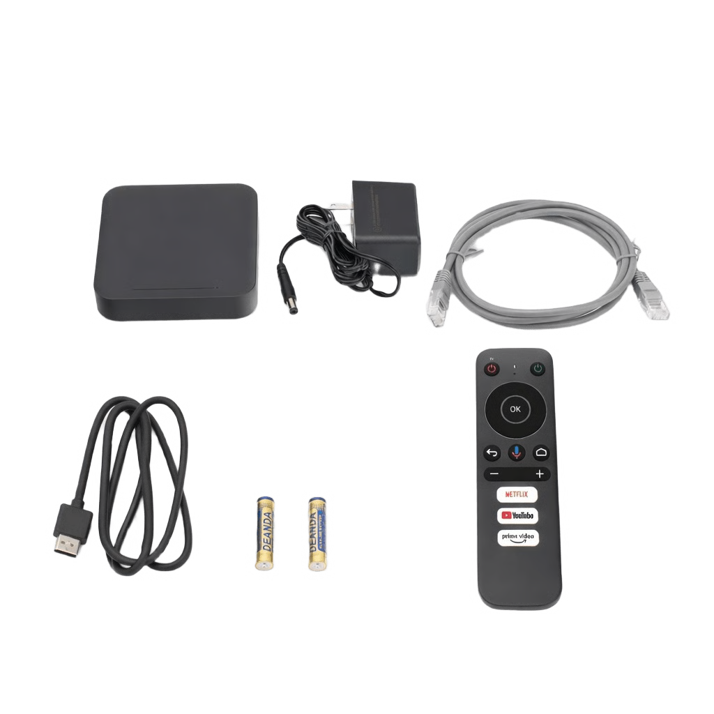 STB 4K ANDROID CON GOOGLE TV / ALTO RENDIMIENTO / CONEXIÓN WI-FI Y POR CABLE / CONTROL REMOTO BLUETOOTH / SALIDA HDMI / SOFTWARE DE GESTION PARA ISP´S