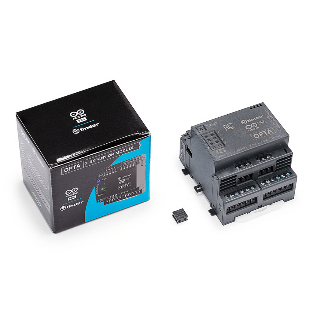 EXPANSIÓN DIGITAL ARDUINO OPTA® / 16 ENTRADAS PROGRAMABLES / 8 RELÉS / IP20 / COMPATIBLE PLC INDUSTRIAL / IOT INDUSTRIAL Y BUILDING AUTOMATION