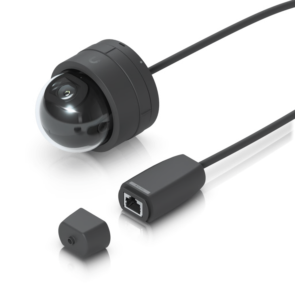 CÁMARA IP UNIFI G5 DOMO ULTRA COLOR NEGRO, DE BAJO PERFIL PARA INTERIOR, 2K (4MPX), ÁNGULO AMPLIO 102.4°, VISIÓN NOCTURNA IR HASTA 20 MTS, DETECCIÓN DE EVENTOS, PARA PARED O TECHO