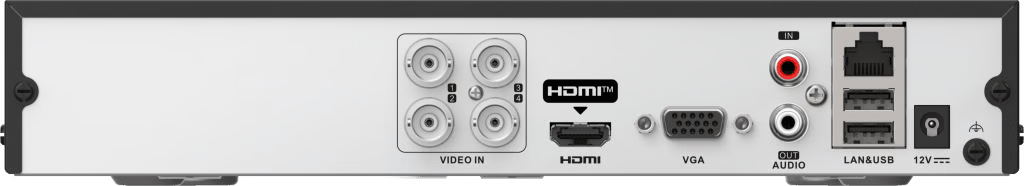 DVR 4 CANALES TURBOHD + 4 CANALES IP / 8 MEGAPÍXEL (4K) / AUDIO BIDIRECCIONAL / ACUSENSE LITE / 1 BAHÍA DE DISCO DURO / H.265+ / SALIDA EN FULL HD