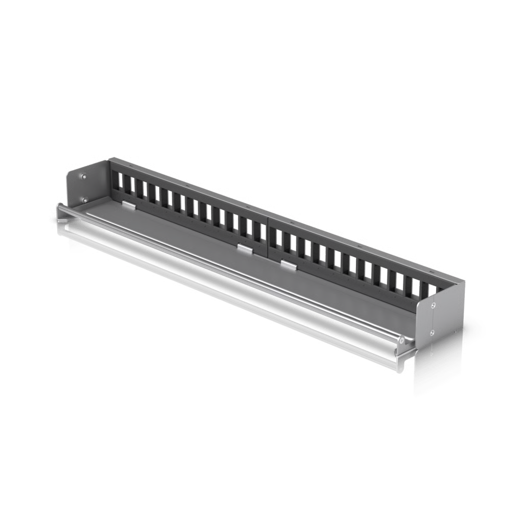 UACC RACK PATCH PANEL BLANK 24 PUERTOS - PANEL PATCH KEYSTONE 1U CON BARRA DE GESTION DE CABLES Y ESTETICA UNIFORME