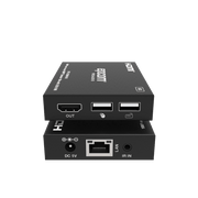 EXTENSOR HDMI CON KVM | SOBRE IP | TRANSMISIÓN HASTA 150M | CAT5E/6 | HDCP 1.4 | 1080P | CONTROL IR | COMPATIBLE CON SWITCH 1G