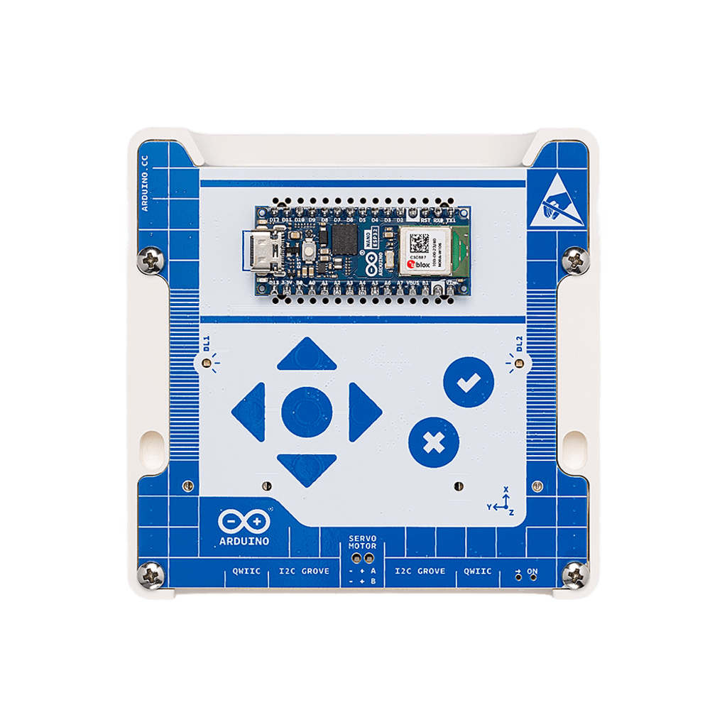 ROBOT EDUCATIVO ARDUINO® ALVIK / NANO ESP32 + STM32 CORTEX-M4 / WIFI + BLUETOOTH LE / SENSORES RGB COLOR + TOF 350 CM + IMU 6-AXIS / MOTORES DC CON ENCODER / PROGRAMACIÓN MICROPYTHON + ARDUINO C + BLOCKS / COMPATIBILIDAD LEGO® TECHNIC&TRADE