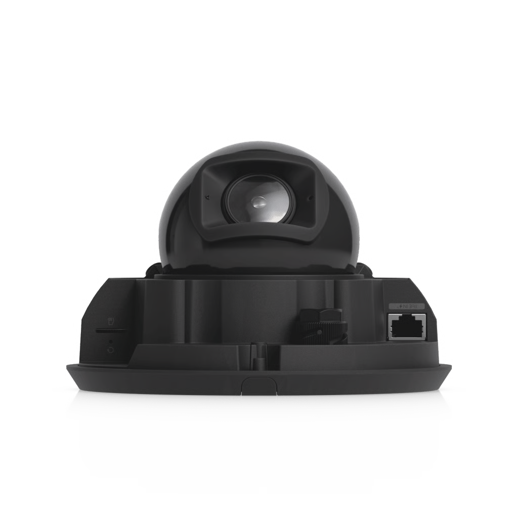 UNIFI PROTECT G6 PRO DOME - CÁMARA 4K POE+ ANTIVANDÁLICA Y TODO CLIMA CON MOTOR DE IA MULTI-TOPS, ZOOM ÓPTICO 2.36× Y SENSOR CMOS 1/1.2 Y VISIÓN NOCTURA IR DE LARGO ALCANCE