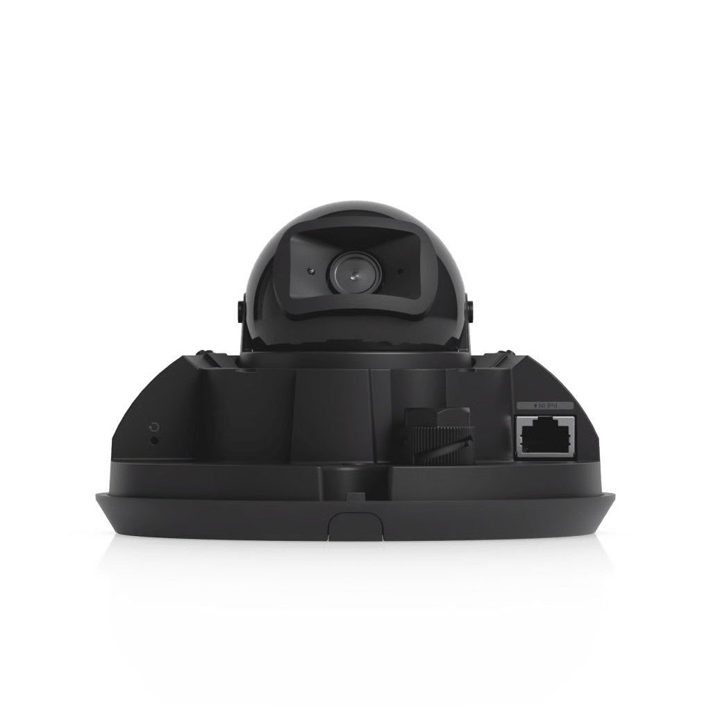UNIFI G6 DOME – CÁMARA 4K ANTIVANDÁLICA Y TODO CLIMA CON SENSOR DE 8 MP (1/1.8”), MOTOR DE IA MULTI-TOPS Y VISIÓN NOCTURNA INFRARROJA DE LARGO ALCANCE, COLOR NEGRO