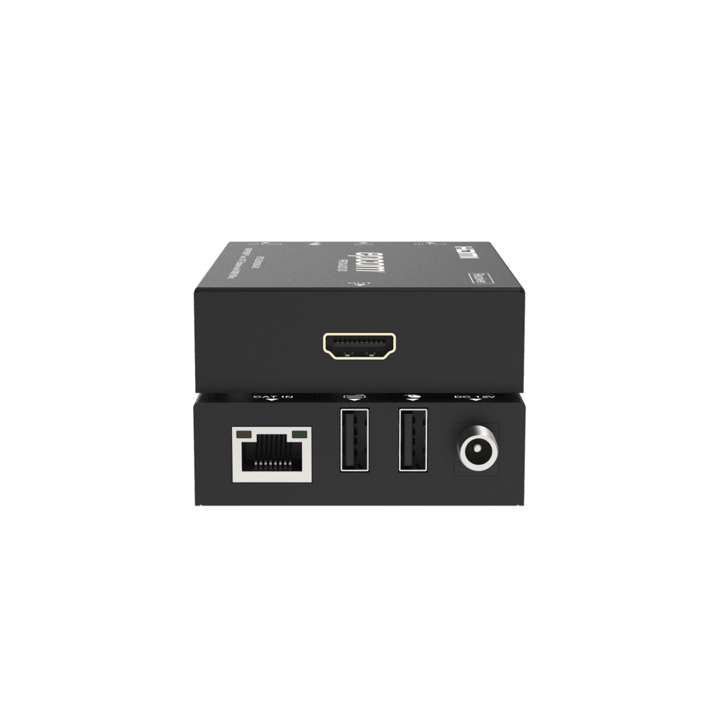 EXTENSOR HDMI | SOPORTA KVM | TRANSMISIÓN HASTA 100 M | CABLE CAT6 |  1080P@60HZ | COPIA EDID AUTOMÁTICA | SIN COMPRESIÓN NI RETRASO | POC