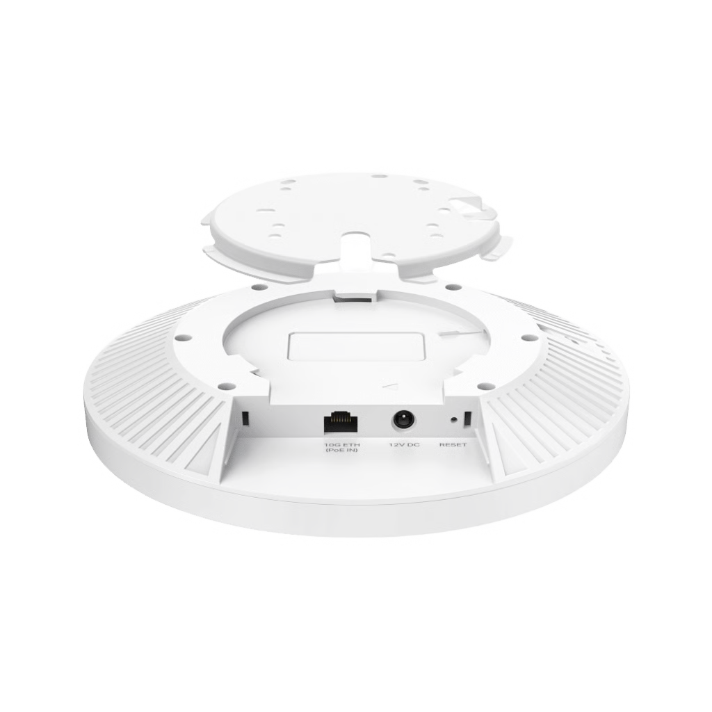 PUNTO DE ACCESO OMADA / WI-FI 7 BE12000 MU-MIMO 4X4 / 1 PUERTOS 10/2.5 GBPS / MESH OMADA / OPERACIONES MULTIENCALE (MLO) / CONFIGURACIÓN POR CONTROLADOR O STAND-ALONE / PARA MONTAJE EN TECHO/PARED / ALIMENTACIÓN POE+