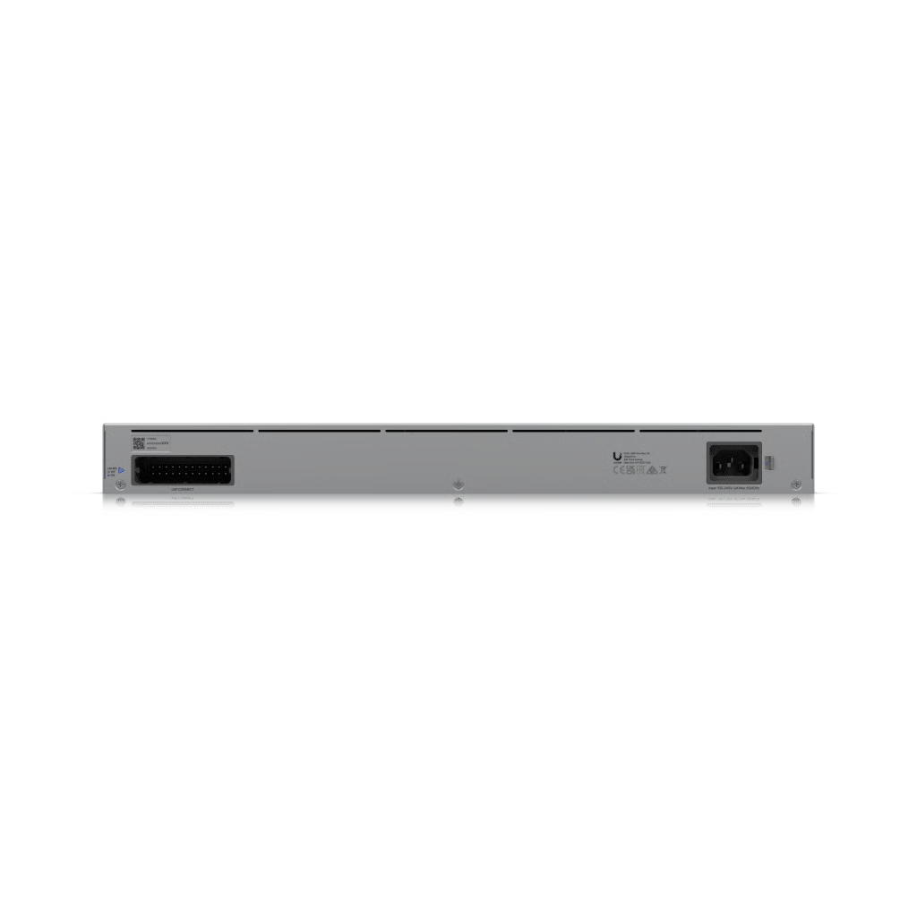UNIFI SWITCH PRO MAX 24 – SWITCH CAPA 3 CON 24 PUERTOS (8 × 2.5 GBE Y 16 × 1 GBE), 2 PUERTOS SFP+ 10G Y PANTALLA INFORMATIVA INTEGRADA