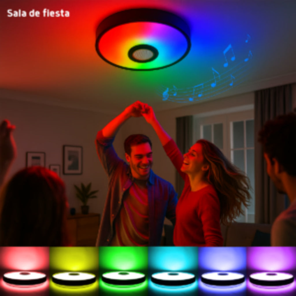 LUMINARIO LED JLAR-3003 / 30W / 2400 LÚMENES / BLUETOOTH CONTROL APP / VOLTAJE 85-265V / TEMPERATURA 6500K FRÍA / GARANTÍA 3 AÑOS