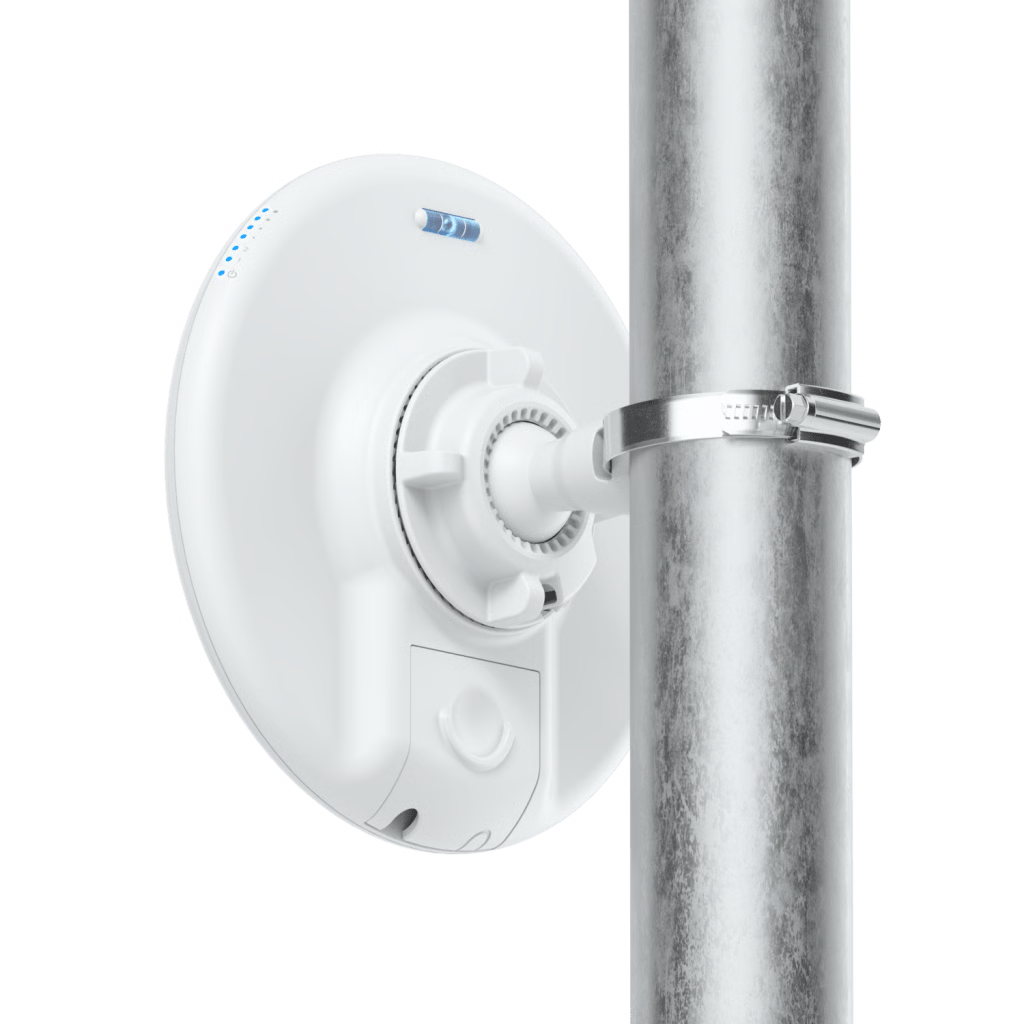 UNIFI DEVICE BRIDGE PARA ENLACE PTP EN 5 GHZ HASTA 5 KM, O COMO CPE EN PTMP,  HASTA 867 MBPS, MU-MIMO 2X2, ANTENA DE 19 DBI, INCLUYE INYECTOR