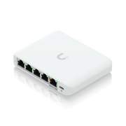 SWITCH ADMINISTRABLE UNIFI FLEX DE 5 PUERTOS 2.5G, COMPACTO, PARA ESCRITORIO, SE ALIMENTA POR POE AF O ADAPTADOR USB-C 5V, 1A (INCLUYE FUENTE DE ALIMENTACIÓN)