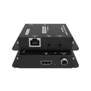 KIT EXTENSOR HDMI | 4K30 HASTA 100M | CAT6 | TRANSMISIÓN SIN COMPRESIÓN | SOPORTA POC BIDIRECCIONAL | EDID Y AUDIO 5.1CH