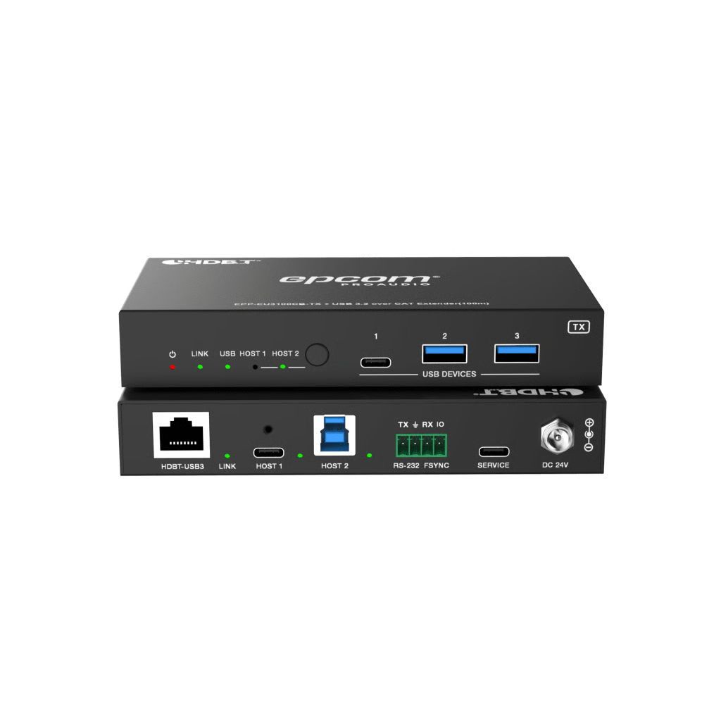 EXTENSOR USB 3.2 GEN 1 | 100 M | CABLE CAT6A | VELOCIDAD 5 GBPS | PUERTOS USB-C Y USB-A | POC BIDIRECCIONAL 24V | COMPATIBLE CON DISPOSITIVOS USB VARIADOS