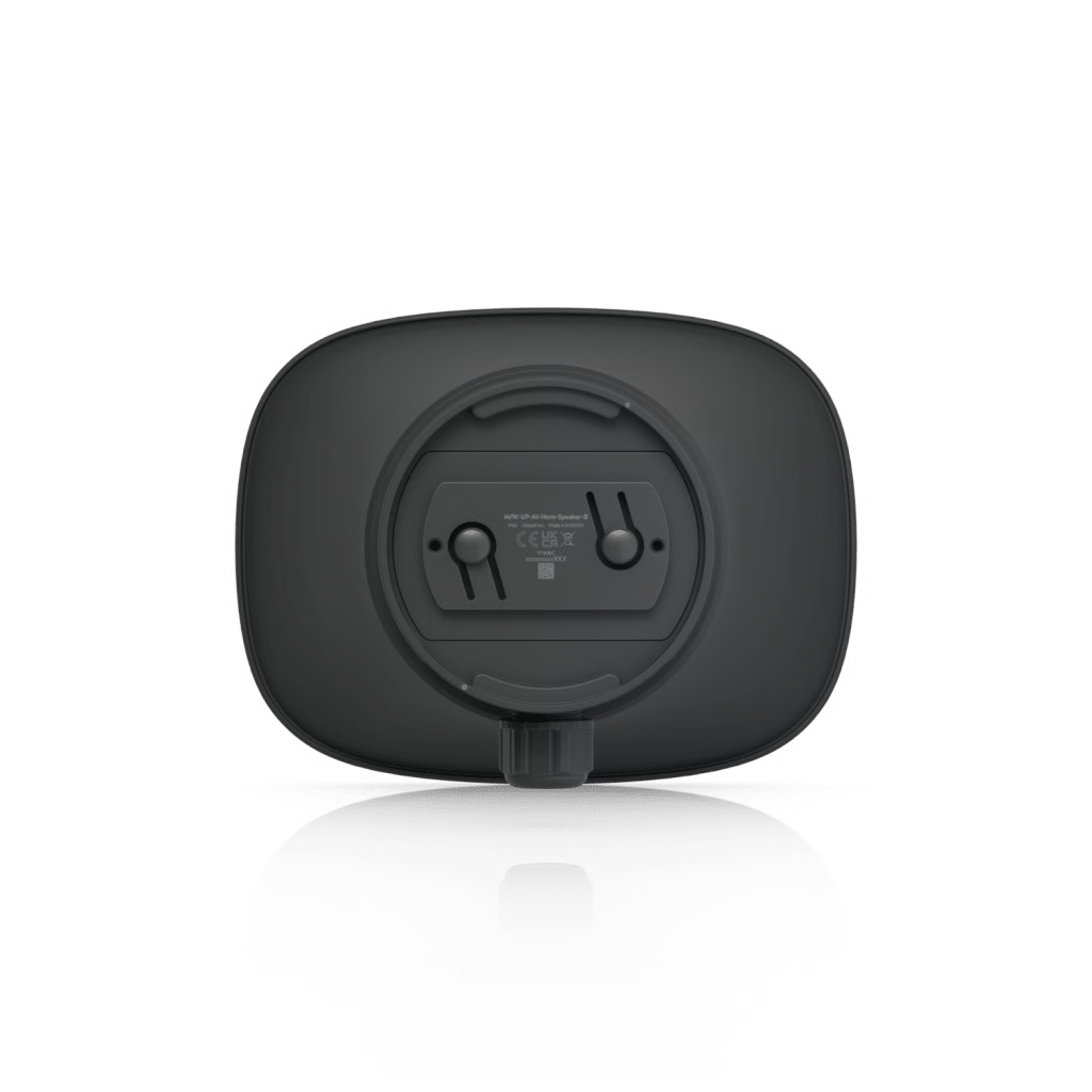 UNIFI PROTECT AI HORN SPEAKER, ALTAVOZ IP 120 DB, POE+, ALERTA AI AVANZADA, MONTAJE PARED, ESQUINA Y POSTE, IP66, COLOR NEGRO