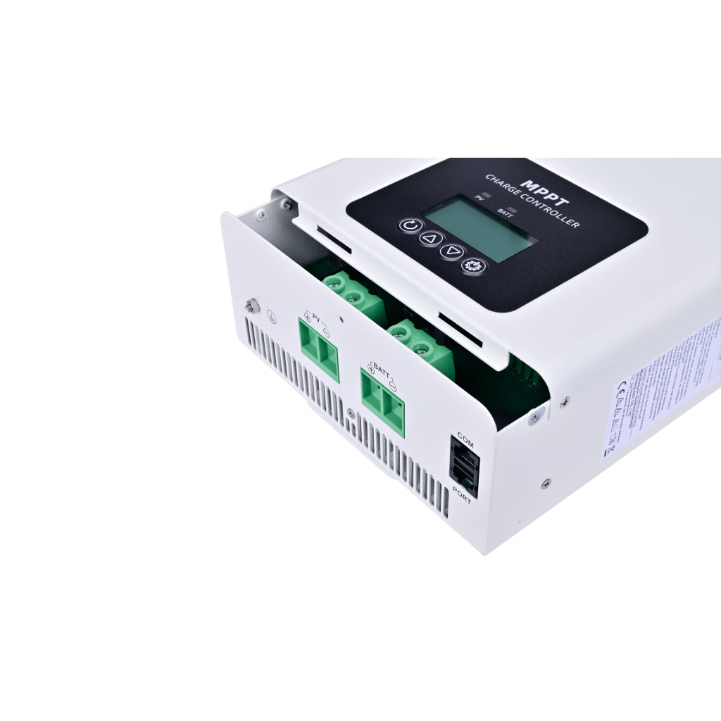 CONTROLADOR SOLAR MPPT 60A 12/24/48V, MÁXIMO VOLTAJE DE CIRCUITO ABIERTO VOC 135VCC, CONFIGURABLE PARA BATERÍAS DE LITIO, CONEXIÓN EN PARALELO