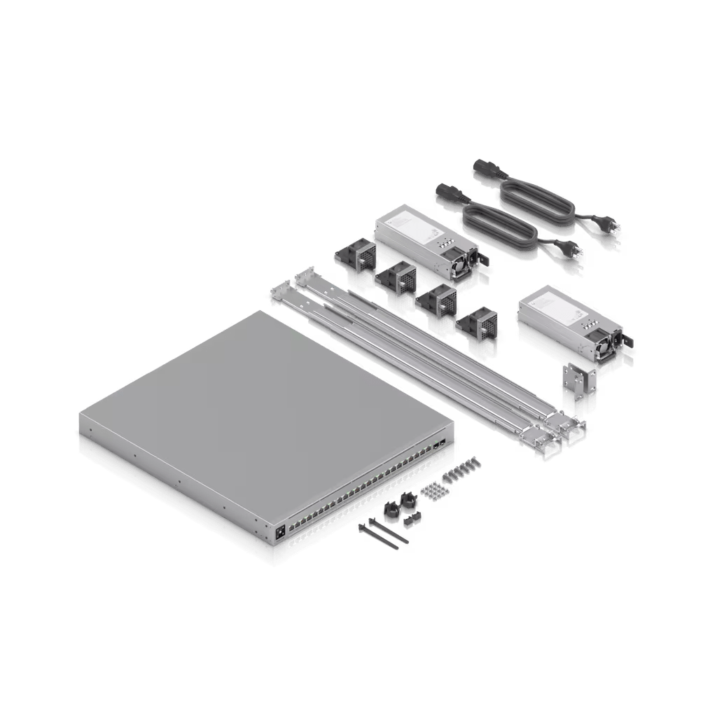ENTERPRISE CAMPUS 24 POE, SWITCH EMPRESARIAL ETHERLIGHTING™ POE+++ CAPA 3 DE 24 PUERTOS (16 X 10 GBE Y 8 X 2.5 GBE)  Y 2 PUERTOS SFP28 DE 25 G DE ALTA DISPONIBILIDAD