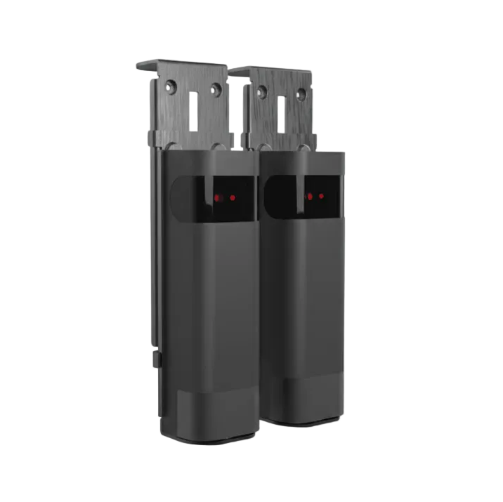HAZ INFRARROJO INALÁMBRICO ACCESS-PHW / TRANSMISOR Y RECEPTOR PHOTO BEAM / TRIPLE FRECUENCIA 409-458 MHZ / ALCANCE 20 METROS / BATERÍA LITIO 2300MAH / IP54 / AJUSTE ANGULAR -90° A +90° / COMPATIBLE PUERTAS SECCIONALES, ENROLLABLES, C