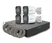KIT UNIARCH IP BULLET 2MP / 4 CÁMARAS TIPO BULLET IPC-B122-APF28K CON LENTE FIJO 2.8 MM / MIC-INTEGRADO / MICROSD-128GB / ULTRA265 / DWDR / DIGITAL-DEFOG / MOTION-DETECTION / ONVIF / 3-AXIS / IR 30M / IP67 / POE-AF / 1NVR-104S3-P4- ECO Y 4-CABLES-PREAR...-Kits de Video IP-UNIARCH BY UNV-Bsai Seguridad & Controles