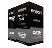 CABLE UTP CAT6 AZUL ENSON EPRO-CAT6-BL CRM / FORRO PVC / 4 PARES / CALIBRE 23 AWG / 100% COBRE / USO INTERIOR / COLOR AZUL / BOBINA 1000 PIES / 305 METROS / CERTIFICACIÓN UL-Cable UTP / FTP-ENSON-Bsai Seguridad & Controles