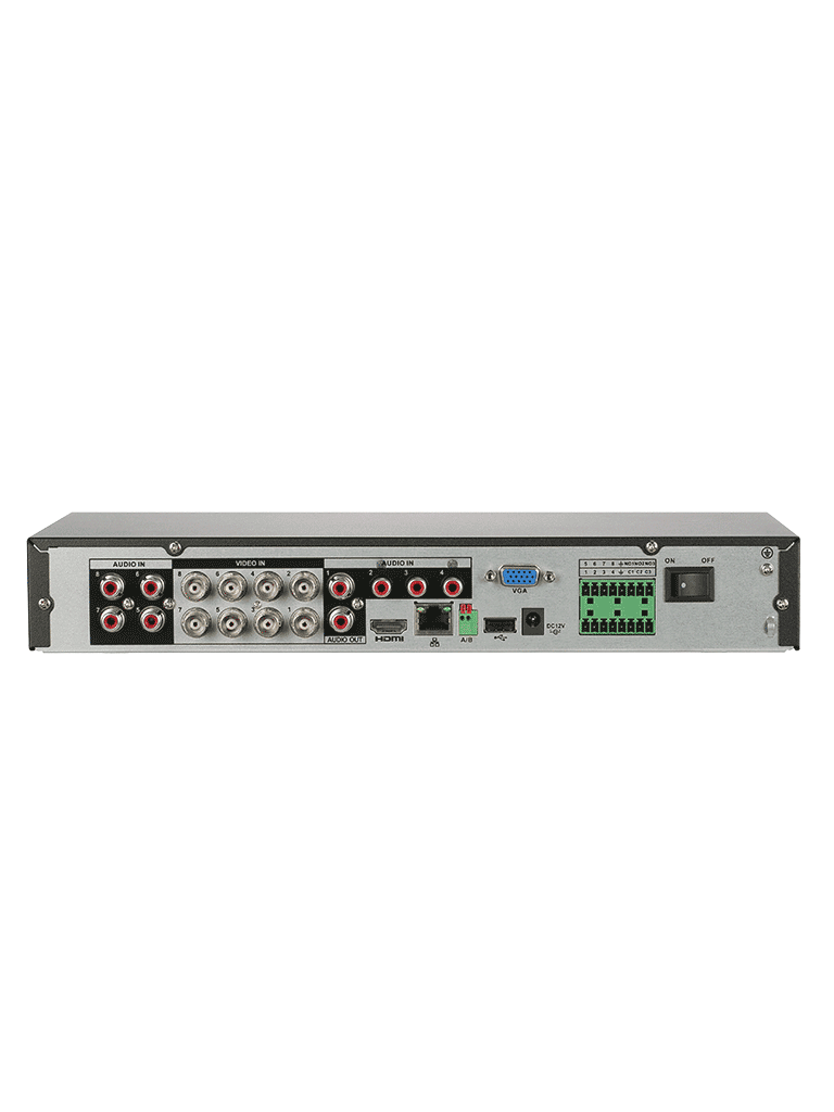 DAHUA DH-XVR5108HE-I3/T - DVR DE 8 CANALES 5MP LITE WIZSENSE/ HDCVI X PLUS/ AUDIO BIDIRECCIONAL EN LOS 8 CANALES/ H.265+