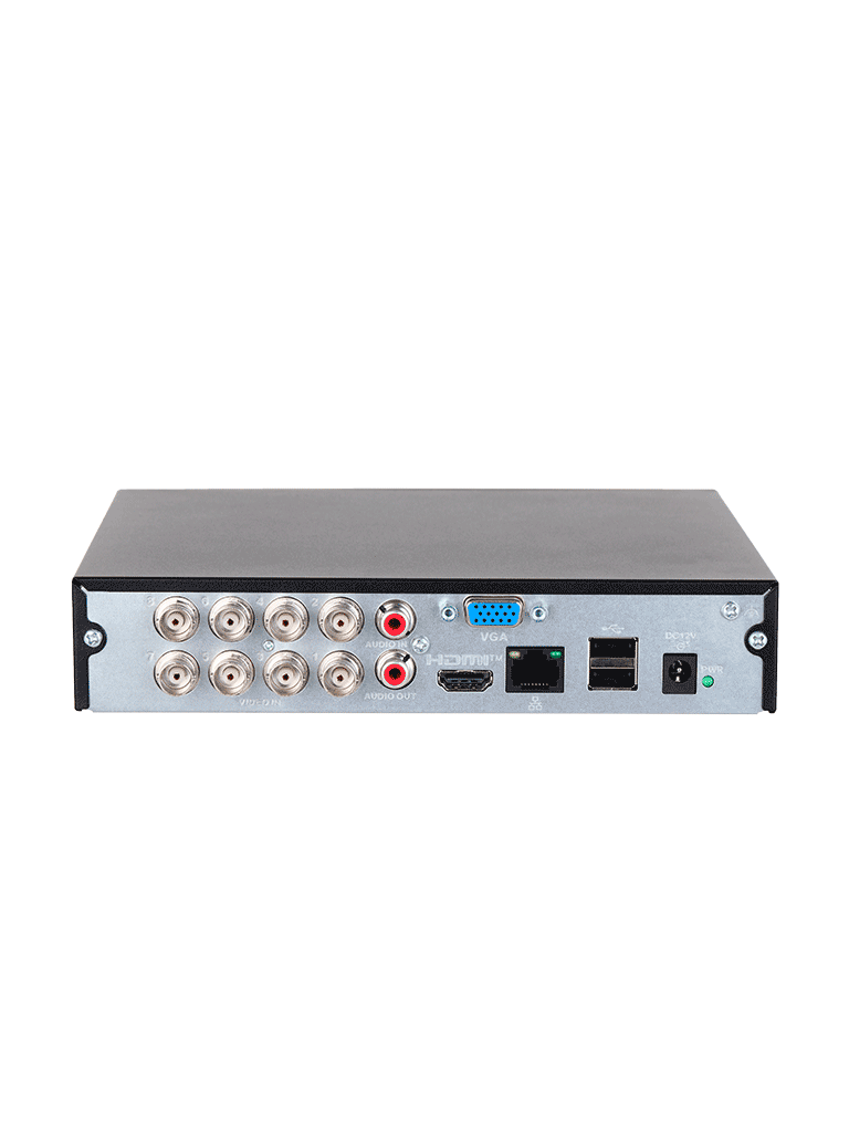 DAHUA DH-XVR1B08H-I/T - DVR DE 8 CANALES 5MP LITE CON WIZSENSE Y H.265+/ HDCVI X PLUS/ AUDIO BIDIRECCIONAL EN LOS 8 CANA