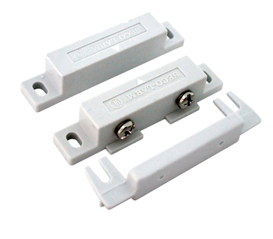 CONTACTO MAGNETICO SECO-LARM SM-300 Q/W / COLOR BLANCO / NORMALMENTE CERRADO / MONTAJE EN SUPERFICIE / TERMINAL DE TORNILLO / SEPARACION DE 1/2 (13 MM) / CERTIFICACION UL-Sensores de Alarma-SECO-LARM-Bsai Seguridad & Controles