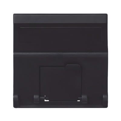 SIMON SM-1-KEYA-N - PLACA DE VOZ Y DATOS INCLINADA / 1 PUERTO KEYSTONE RJ45 / GUARDAPOLVO INTEGRADO / IP20 / 45X45 MM