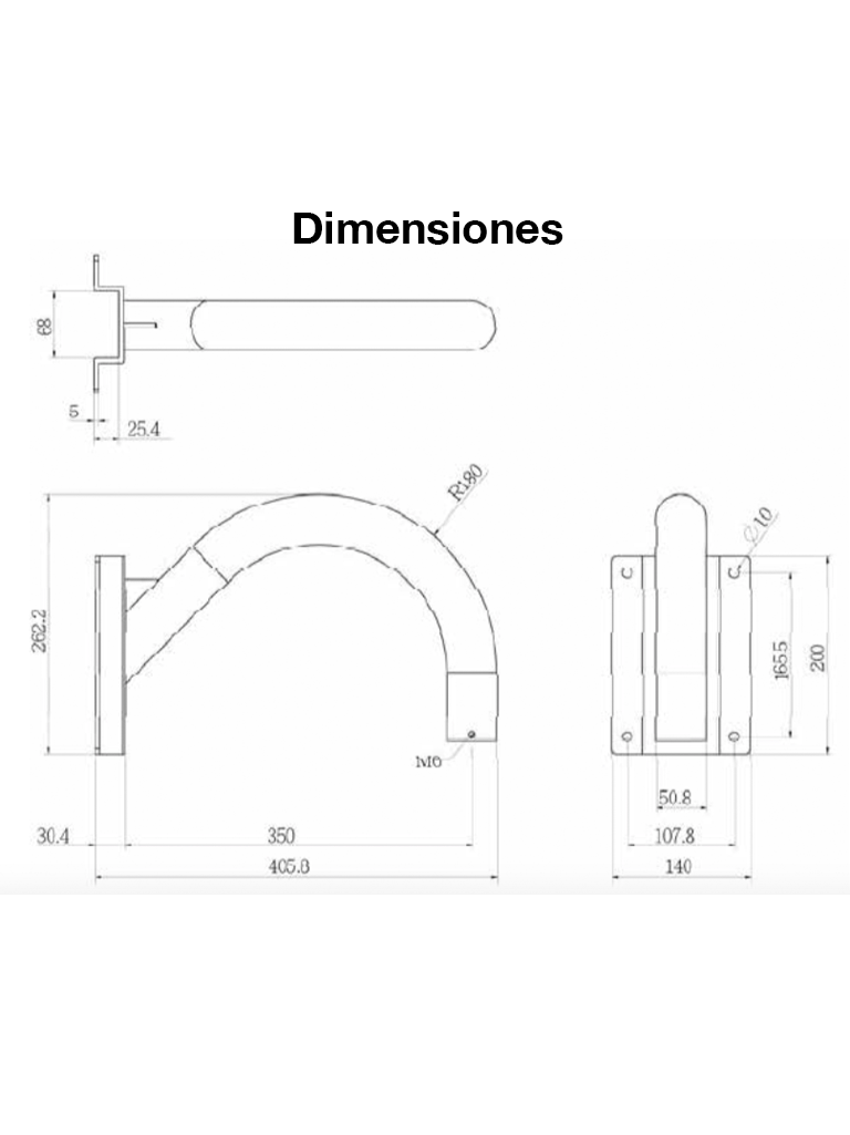 VIVOTEK AM-221 - SOPORTE PARA MONTAJE EN PARED TIPO CUELLO DE GANSO-Soporte y Montaje-VIVOTEK-VIA124004-Bsai Seguridad & Controles