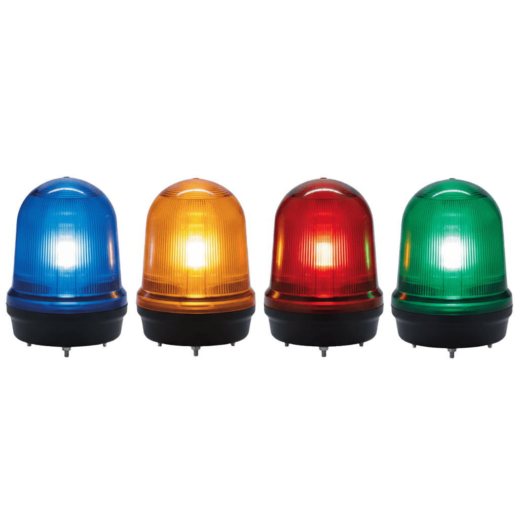 LED CON PATRONES FIJO/INTERMITENTE, ESTROBOSCÓPICO Y SIMULACIÓN ROTATORIO, COLOR VERDE DE 110-220 VCA