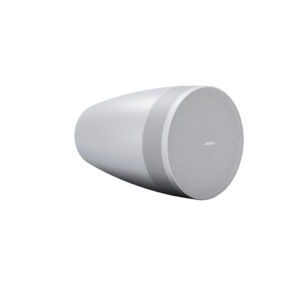 ALTAVOZ COLGANTE LUNA | DESIGNMAX | SISTEMA DE RANGO EXTENDIDO | ARRAY CIRCULAR RING ARRAY 8 DRIVERS | WOOFER 8" INTEGRADO | COBERTURA 140° | COLOR BLANCO