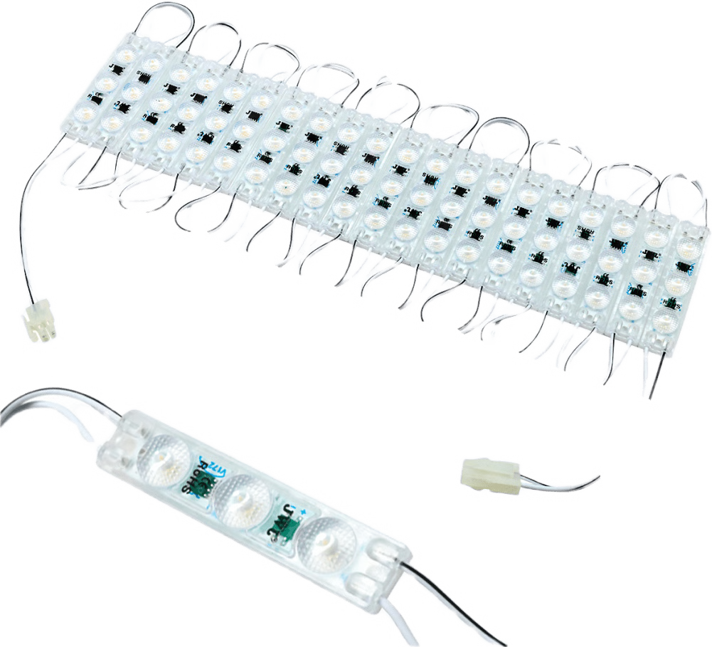 MÓDULO LED RESISTENTE A INTEMPERIE / 4500 LÚMENES / 110V / LUZ BLANCA 6 500 K / HASTA 20 MÓDULOS EN SERIE / NO REQUIERE TRANSFORMADOR.